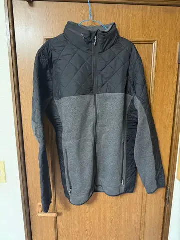 Burton 버튼 플리스 자켓 블랙과 그레이 퀼팅