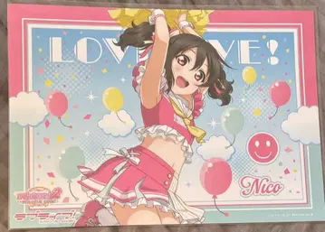 야자와 니코 러브 라이브 캐릭터 카페 런치 매트 치어걸 오다이바