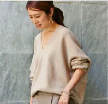 IENA 이에나 홀 가먼트 코쿤 V넥 풀오버