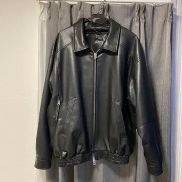 BEAMS 24SS Vintaga Leather zip blouson
