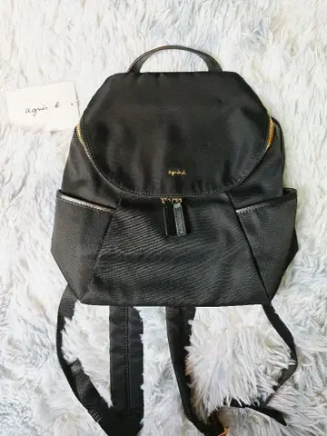 agnes b. 백팩 블랙 컴팩트 새상품