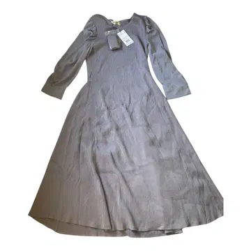 LAISSE PASSE 리브 니트 긴팔 원피스 38 롱 택 포함 새상품