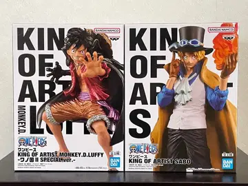 원피스 KING OF ARTIST 루피&사보 피규어 2체 세트