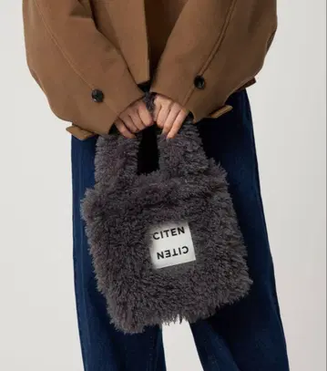 미사용 새상품 CITEN 시텐 모코모코 토트백 S 그레이
