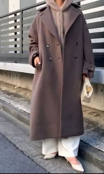 콜라주 개럴개런트 롱 코트 모카 브라운