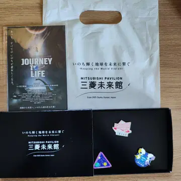 오사카 만박 미쓰비시 미래관 핀 배지 엽서