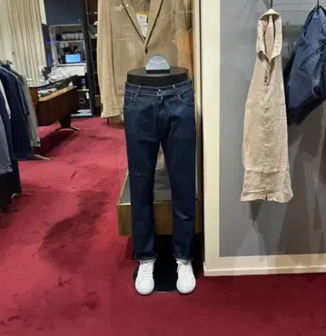 INCOTEX 다크 블루 스트레이트 데님