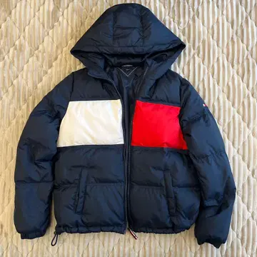 TOMMY HILFIGER 후드 부착 다운 자켓