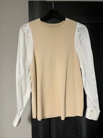 [ 새상품급 ] UNITED ARROWS 베이지 절개 셔츠