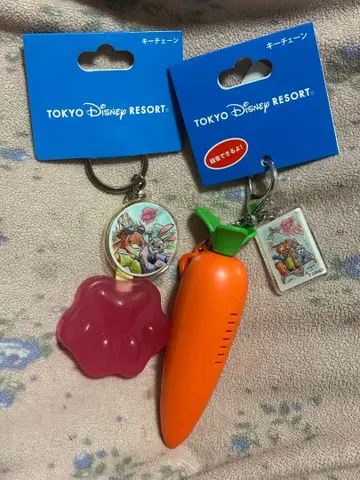 새상품 미사용 디즈니 주토피아 당근 아이스 키체인 스트랩