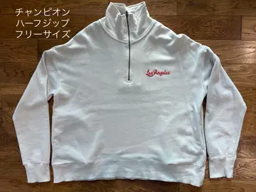 챔피온 하프 지퍼 맨투맨 프리 사이즈