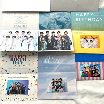 SnowMan 벌스데이 카드 & 오소마츠 6쌍둥이 무비 티켓