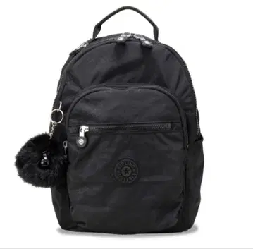 Kipling 블랙 꽃무늬 백팩