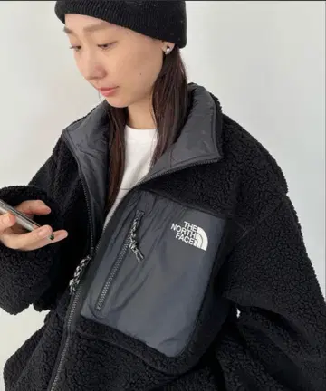 리버서블 플리스 절개 블루종