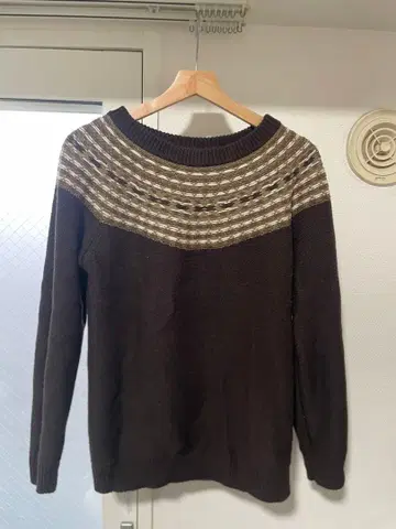 HARE 노르딕 무늬 니트 스웨터 S