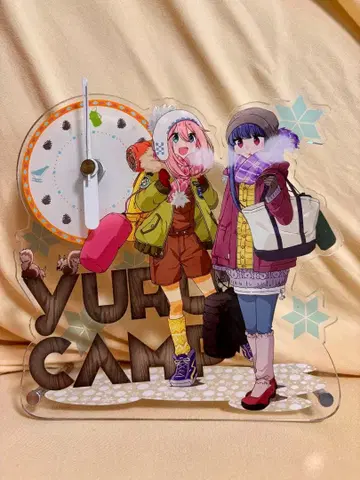 유루캠 아크릴 스탠드 시계