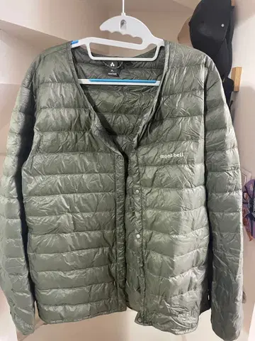 몽벨 mont-bell XL 다운 자켓 올리브 그린