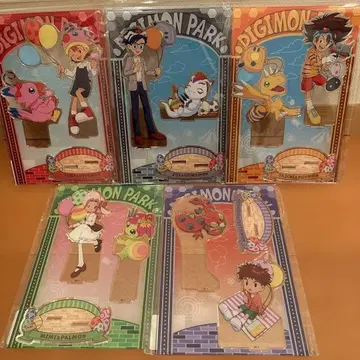 [ 미개봉 새상품 ] MEGA 아크릴 스탠드 디지몬 5장 세트