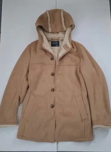 [ 새상품급 ] 유니클로 UNIQLO 베이지 무스탕 코트 M 사이즈