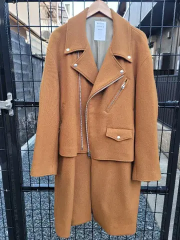 20AW MR.GENTLEMAN 라이더스 프론트 코트 L