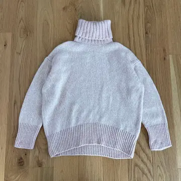 새상품급 갤러리 바이 하이넥 풀오버 터틀넥 핑크 S