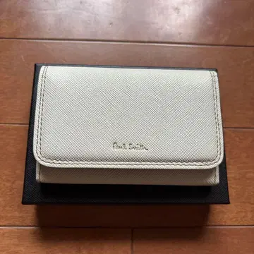 Paul Smith 새상품 명함지갑 화이트 가죽