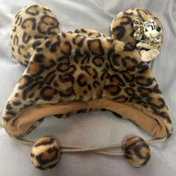 디즈니 팬캡 미니 마우스 레오파드 무늬 모자