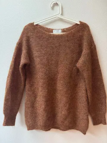 SLOBE iENA 브라운 모헤어 스웨터 긴팔