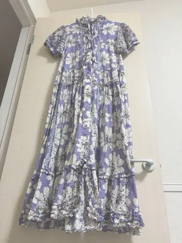 핑크하우스 마블 로즈 패턴 롱 원피스