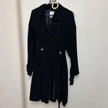 LAGUNAMOON 그레이 더블 브레스트 롱 코트 라그나문