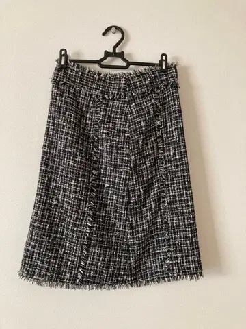 띠어리 Theory 트위드 스커트 블랙 화이트 사이즈 00