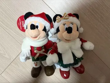 미키 미니 인형 배지 디즈니 크리스마스 2025 바