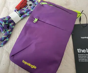 topologie 보라색 사코슈 토폴로지 사선 스트랩 포함