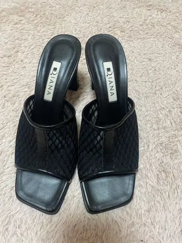다이애나, 블랙 메쉬 오픈토 힐