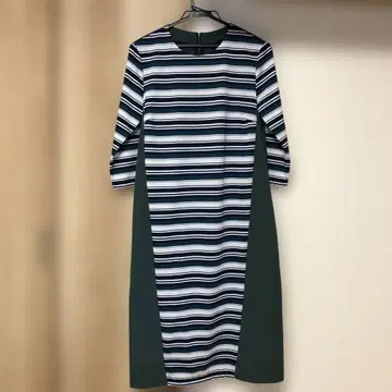 미사용 HIROKO BIS 7부 소매 롱 원피스 언더 드레스 포함 9호