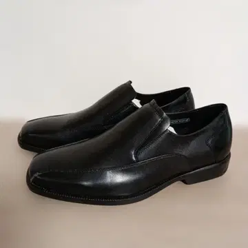 블랙 가죽 슬립온 비즈니스 슈즈