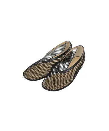 CLANE MESH OBLIQUE TOE FLAT SHOES