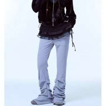 LUV IS TRUE 프릴 랩 스커트 에이프런 블랙