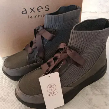 axes femme 하이컷 스니커즈 그레이 L 사이즈
