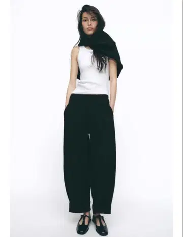 ZARA 스트랩 플랫슈즈