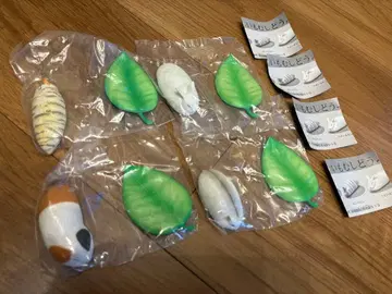 애벌레 캡슐 토이 세트 4개 세트