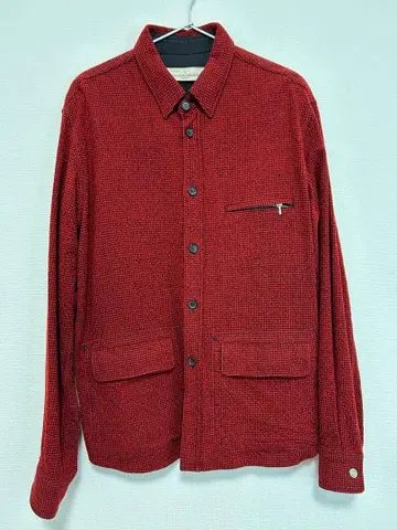 GOLDEN GOOSE 블록 체크 패턴 셔츠 블루종