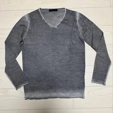 EXTE 그레이 색상 그라데이션 컬러 니트 S 사이즈 이탈리아제 미사용품