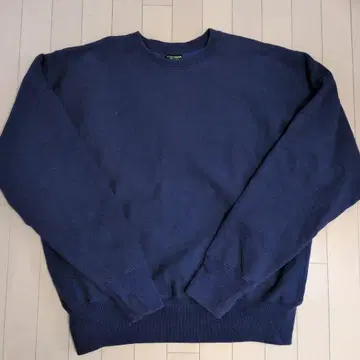 CAMBER 90s USA제 블랙 택 네이비 크루넥 맨투맨 XL