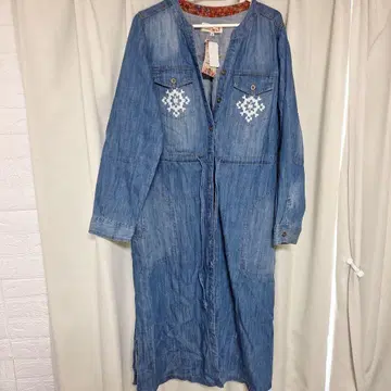 티티카카 데님 셔츠 원피스 M