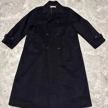 KNOTT 네이비 울 트렌치코트