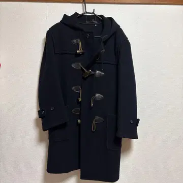 네이비 더플 코트 후드 부착 수험 졸업 면접