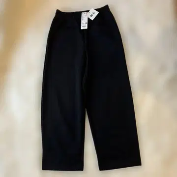 [ 새상품 미사용 ] UNIQLO:C 맨투맨 와이드 팬츠 S 블랙