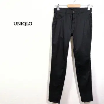 UNIQLO 블랙 스키니 팬츠 캐주얼 슬림 레그 실루엣