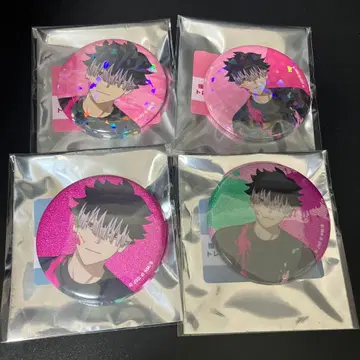 괴수 8호 나루미 겐 페인트 스타일 ver. 캔뱃지 4개 세트